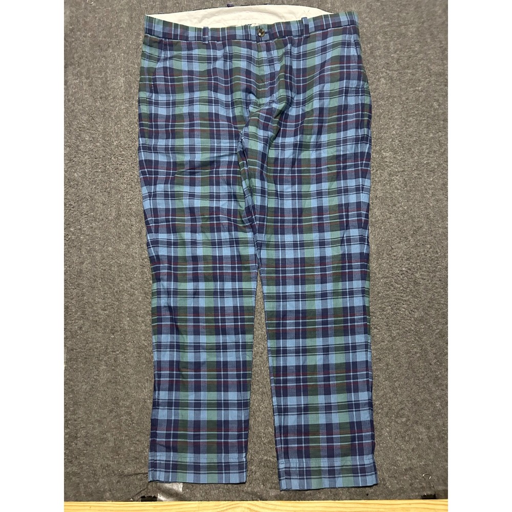 Brooks brothers slim indian madras pants mens fit 40X30 check slacks